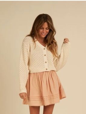Rylee & Cru Ella crochet cardigan